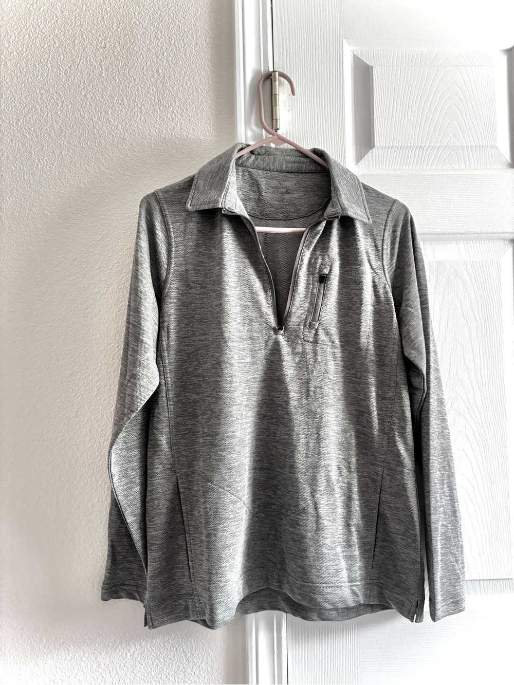 NWT Black Clover Heather Gray Quarter-Zip Performance Pullover Jacket M